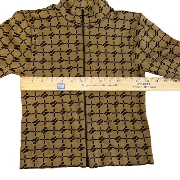 “If” zippered mock collar crop top Out From Under Urban Outfitters sz Med Taupe - Picture 7 of 8